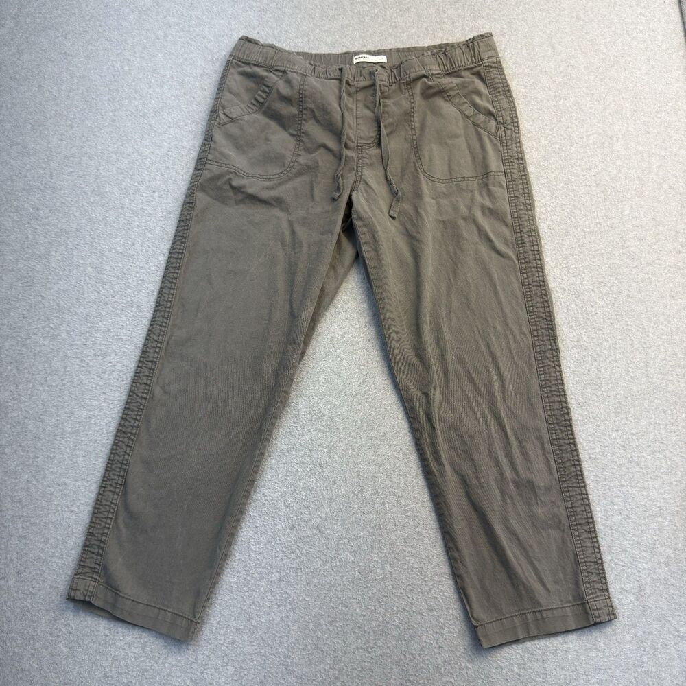 Sonoma Pants Womens Medium Grey Pull On Drawstring Cargo Straight Leg Lounge